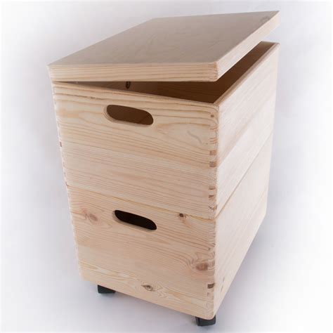 decorative stackable wooden storage boxes